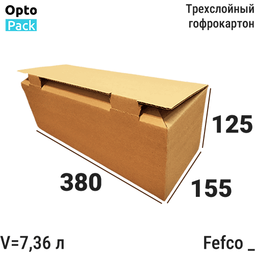 Упаковочная коробка 380х155х125 мм
